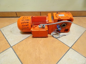 MOTOREDUKTOR KĄTOWY LENZE GSS04 0,75KW 62 OBROTY HAMULEC OŚ FI 25MM