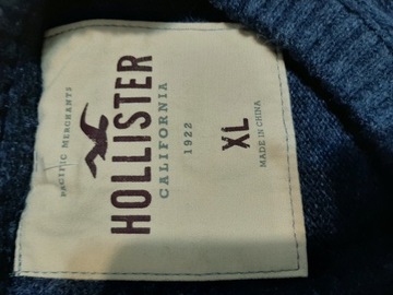 II SWETER HOLLISTER CIEPŁY BARDZO GRANATOWY XL/L