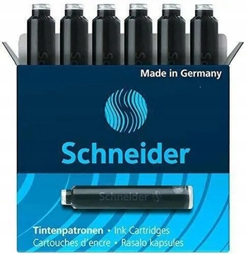 КАРТРИДЖИ ДЛЯ ПЕРЬЕВОЙ РУЧКИ SCHNEIDER, ЧЕРНЫЕ