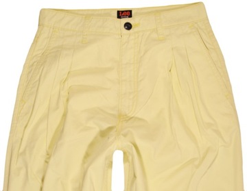 LEE spodnie HIGH WAIST yellow CHINO _ W28 L33