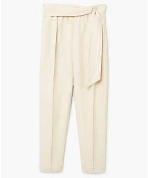 E015B33 БРЮКИ Mango CIGARILLET БЕЖЕВЫЕ БЕЖЕВЫЕ S