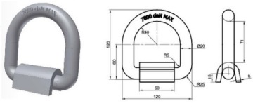 Опрокидывающие шарики Kiper, комплект, fi 60, для 3,5Т - КПЛ 4 шт.