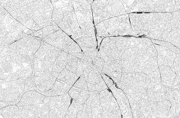 Fototapeta do salonu Mapa Paris Paryż 175x115 cm