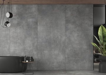 Płytki ścienne łazienkowe, kuchenne gat.1 120x60 Concrete antracyt Cerrad