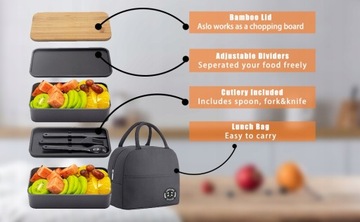 LUNCHBOX BENTO ОБЕДЕННЫЙ НАБОР СУМКА-КОНТЕЙНЕР