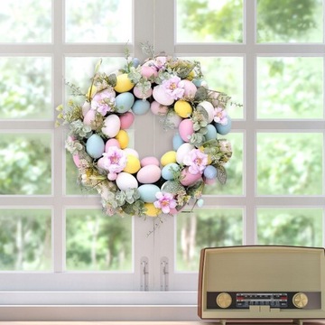 Венок на входную дверь Круглый яичный венок