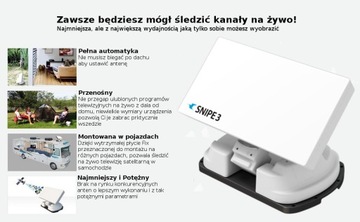 Автоматическая спутниковая антенна SELFSAT SNIPE V3 GPS SINGLE