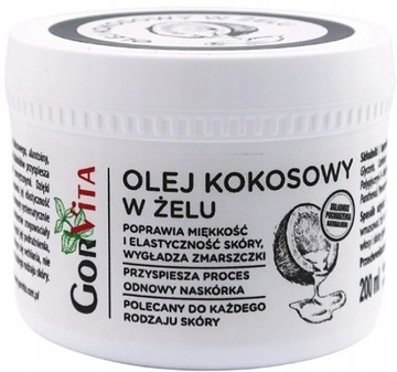 GORVITA OLEJ KOKOSOWY W ŻELU PIELĘGNACJA CIAŁA 200