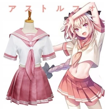 Anime Fate/Apocrypha Astolfo zestaw ubrań cosplay