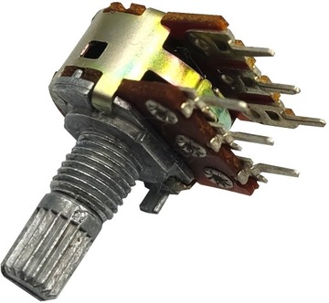 Potencjometr stereo 2x100kB liniowy