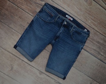 TOMMY HILFIGER RONNIE SHORT ORYGINALNE SPODENKI JEANS PREMIUM NOWE 36