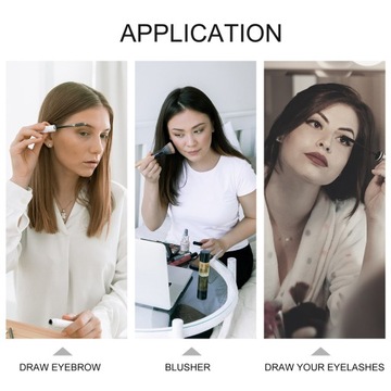 Небольшое портативное косметическое зеркало для макияжа.