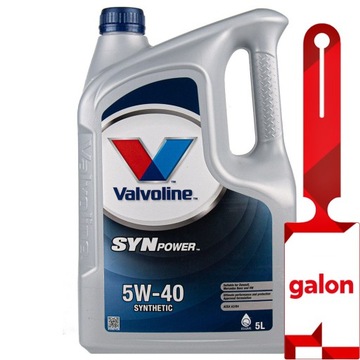 VALVOLINE Synpower 5w40 5L - syntetyczny olej silnikowy