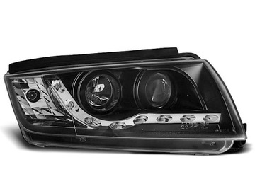 LAMPY REFLEKTORY SKODA FABIA 99-08 LED BLACK