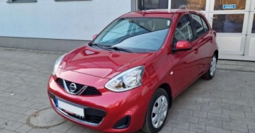 Nissan Micra IV Hatchback 5d Facelifting 1.2 80KM 2014 Nissan Micra Klimatyzacja Bluetooth Tempomat ESP ABS Isofix El. Szyby RCD