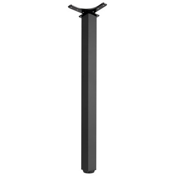 NOGA MEBLOWA DO STOŁU H=710mm CZARNA KWADRATOWA