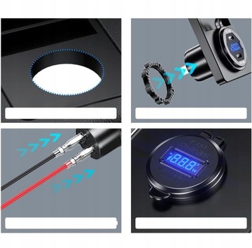 РАЗЪЕМ USB C ЗАРЯДНОЕ УСТРОЙСТВО QC18W+ PD45W + ПРЕДОХРАНИТЕЛЬ