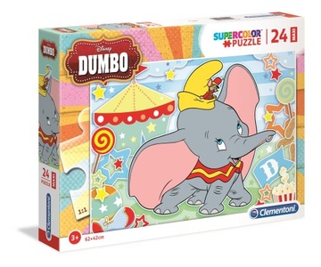 Puzzle SuperColor Dumbo 24 elementy