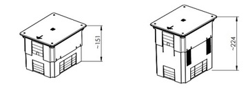 Глубокая соединительная коробка для молний R.8147