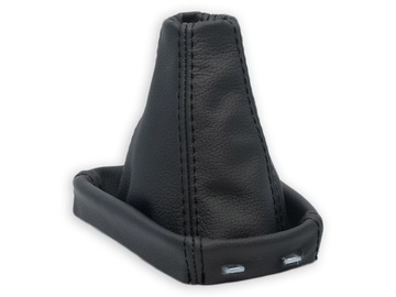 SAAB 9-3 93 2002-2016 MIESZEK ZMIANY BIEGÓW CZARNA SKÓRA I NICI