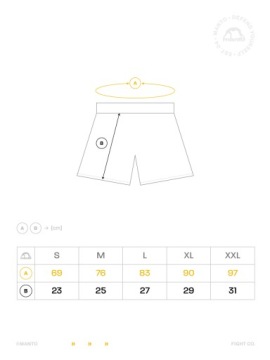 Шорты MANTO MUAY THAI DUAL черно-синие, размер M.