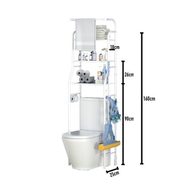 ПОЛКА НАД ТУАЛЕТОМ СТОЙКА ДЛЯ ВАННОЙ БЕЛЫЙ ШКАФ ДЛЯ ВАННОЙ КОМНАТЫ