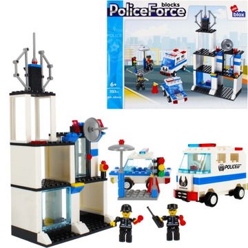 ALLEBLOX KLOCKI ZESTAW POLICJA KOMISARIAT RADIOWÓZ