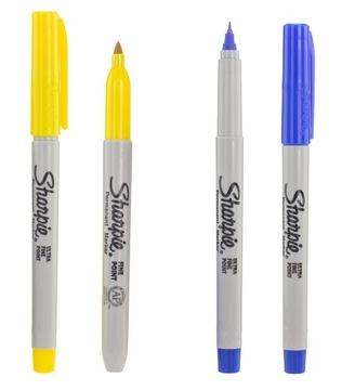 Маркеры Sharpie CREATIVE перманентные мелкие 28 цветов ПАВЛИН В ПОДАРОК