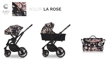 CAVOE AXO STYLE LA ROSE 2IN1+ СУМКА коляска