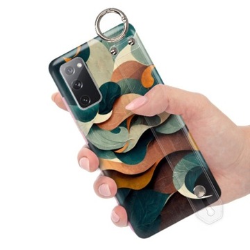 ETUI z PASKIEM do SAMSUNG S20FE Kwieciste Wzory