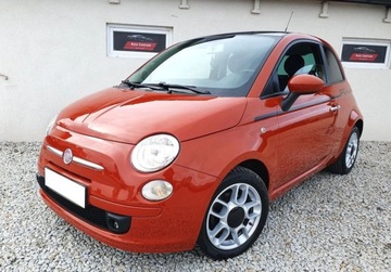 Fiat 500 II Hatchback 3d 1.4 100KM 2007 Fiat 500 Sport SLICZNY 1.4 16V 100KM Benzyna B...