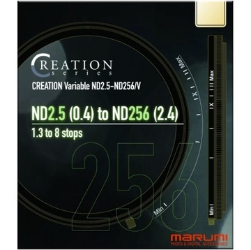 MARUMI Creation Video Vari-ND 2.5-256 77mm