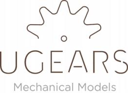 Mini Lokomotywa UGEARS DREWNIANY MECHANICZNY MODEL 3D PUZZLE DO SKŁADANIA