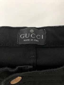 Spodnie proste Gucci czarny r. 34