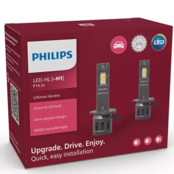 СВЕТОДИОДНЫЕ ЛАМПЫ H1 ACCESS PHILIPS 11258U2500CX 2 ШТ. НОВОГО ПОКОЛЕНИЯ