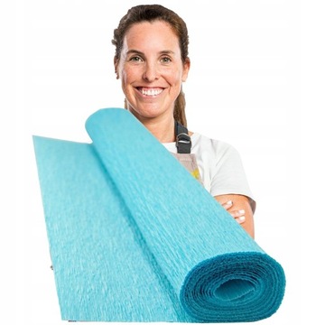 BLUE CREEPE Салфетка, декоративная рифленая папиросная бумага.