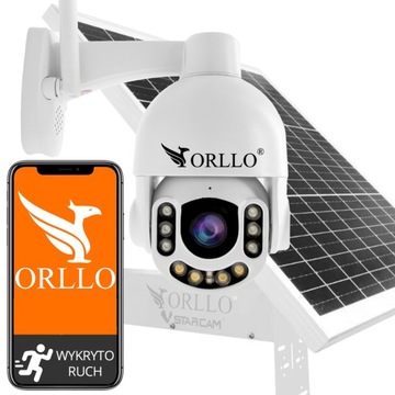 Kamera Zewnętrzna GSM z Panelem Solarnym ORLLO Z7 PRO Akumulator 30 000mAh