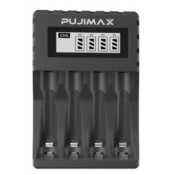 Интеллектуальное зарядное устройство для литий-ионных аккумуляторов PUJIMAX 1,5 В AA AAA
