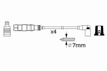 BOSCH PŘÍVODY ZAPALOVACÍ AUDI A3 A4 B5 B6 B7 1.6