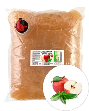 SOK JABŁKO MIĘTA TŁOCZONY 100% 3L ŚWIEŻY JABŁKOWY