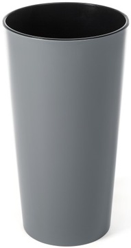Donica Doniczka LILIA Połysk fi 140 mm SZARY Szara