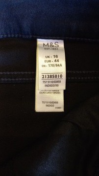 M&S super skinny rurki granat r.44/16