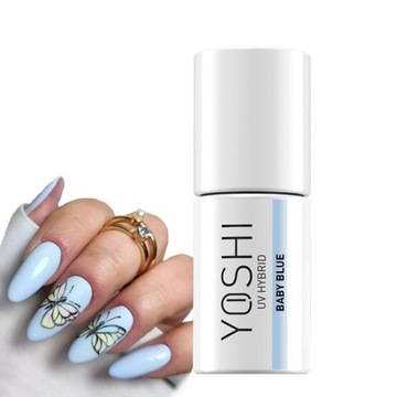 Yoshi Lakier Hybrydowy do paznokci 6ml Baby Blue