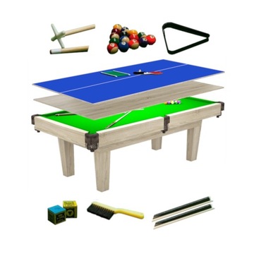8FT Stół Bilardowy Radley Prime Pool Son.J. + Nakładka Tenis-Biesiadna