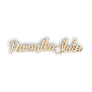 ND256 Napis Pamiątka Ślubu - prosty