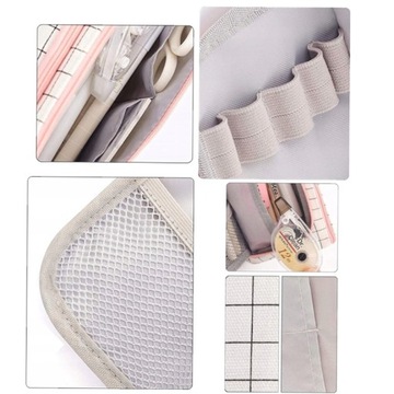 Пенал 3В1 с отделениями, БОЛЬШАЯ РАСШИРЯЕМАЯ КОСМЕТИЧЕСКАЯ СУМКА для посуды