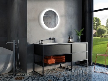 ОЧЕНЬ БОЛЬШОЕ СОВРЕМЕННОЕ СВЕТОДИОДНОЕ ЗЕРКАЛО RUKE 120 РАЗМЕР