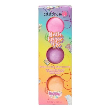 Bubble T Zestaw kul do kąpieli Rainbow Bath Fizzer Trio