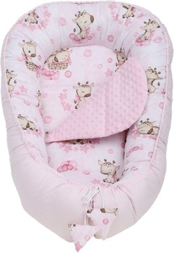 НАБОР ДЕТСКОГО КОКОНА NEST MINKY PIECE XXL BABYMAM, 7 ЭЛЕМЕНТОВ.