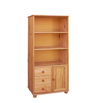 BIBLIOTECZKA DREWNIANA SOSNOWA PRODUCENT MEBLI